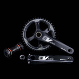 Maxbell Mountain Bike Crankset Bicycle Crank Arm Set Hollow Bottom Bracket Parts 170mm