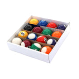 Maxbell 16 Pieces Mini Billiard Balls Pool Rod Balls Small Display for Gaming Rooms 38 mm