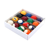Maxbell 16 Pieces Mini Billiard Balls Pool Rod Balls Small Display for Gaming Rooms 38 mm