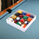 Maxbell 16 Pieces Mini Billiard Balls Pool Rod Balls Small Display for Gaming Rooms 38 mm