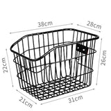 Maxbell Maxbell Portable Bike Rear Basket Waterproof for Shopping Mountain Bike with Reflector