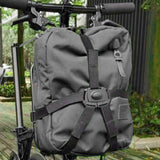 Maxbell Folding Bike Carrier Bracket Cargo Pannier Keeper Front Bag Holder Rack Black 30x25cm