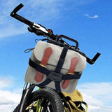 Maxbell Folding Bike Carrier Bracket Cargo Pannier Keeper Front Bag Holder Rack Black 30x25cm