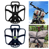 Maxbell Folding Bike Carrier Bracket Cargo Pannier Keeper Front Bag Holder Rack Black 30x25cm
