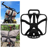 Maxbell Folding Bike Carrier Bracket Cargo Pannier Keeper Front Bag Holder Rack Black 30x25cm