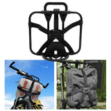 Maxbell Folding Bike Carrier Bracket Cargo Pannier Keeper Front Bag Holder Rack Black 30x25cm
