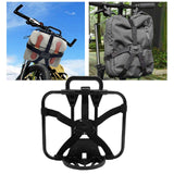 Maxbell Folding Bike Carrier Bracket Cargo Pannier Keeper Front Bag Holder Rack Black 30x25cm