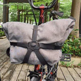 Maxbell Folding Bike Carrier Bracket Cargo Pannier Keeper Front Bag Holder Rack Black 30x25cm