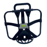 Maxbell Folding Bike Carrier Bracket Cargo Pannier Keeper Front Bag Holder Rack Gray Green 30x25cm