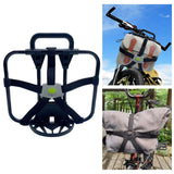 Maxbell Folding Bike Carrier Bracket Cargo Pannier Keeper Front Bag Holder Rack Gray Green 40x25cm