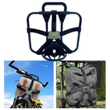 Maxbell Folding Bike Carrier Bracket Cargo Pannier Keeper Front Bag Holder Rack Gray Green 40x25cm