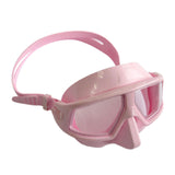 Maxbell Dive Goggles Free Diving Goggles with Nose Cover Snorkel Goggles Panoramic Eyewear pink