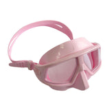 Maxbell Dive Goggles Free Diving Goggles with Nose Cover Snorkel Goggles Panoramic Eyewear pink