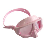 Maxbell Dive Goggles Free Diving Goggles with Nose Cover Snorkel Goggles Panoramic Eyewear pink