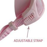 Maxbell Dive Goggles Free Diving Goggles with Nose Cover Snorkel Goggles Panoramic Eyewear pink