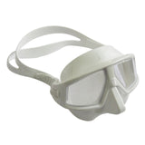 Maxbell Dive Goggles Free Diving Goggles with Nose Cover Snorkel Goggles Panoramic Eyewear white