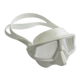 Maxbell Dive Goggles Free Diving Goggles with Nose Cover Snorkel Goggles Panoramic Eyewear white