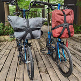 Maxbell Folding Bike Carrier Bracket Front Carrier Frame Lightweight Stand Cycling Argent black 40x25cm