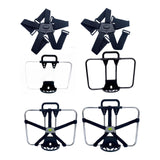 Maxbell Folding Bike Carrier Bracket Front Carrier Frame Lightweight Stand Cycling Argent black 40x25cm