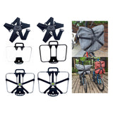 Maxbell Folding Bike Carrier Bracket Front Carrier Frame Lightweight Stand Cycling Argent black 40x25cm