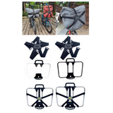 Maxbell Folding Bike Carrier Bracket Front Carrier Frame Lightweight Stand Cycling Argent black 40x25cm