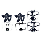 Maxbell Folding Bike Carrier Bracket Front Carrier Frame Lightweight Stand Cycling Argent black 40x25cm