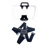 Maxbell Folding Bike Carrier Bracket Front Carrier Frame Lightweight Stand Cycling Argent black 40x25cm