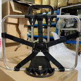 Maxbell Folding Bike Carrier Bracket Front Carrier Frame Lightweight Stand Cycling Argent black 40x25cm