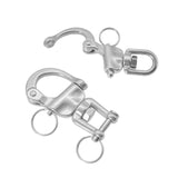 Maxbell Swivel Eye Snap Shackles Boat Stainless Steel Locking Rigging Spinnaker Fork Type