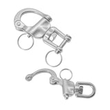 Maxbell Swivel Eye Snap Shackles Boat Stainless Steel Locking Rigging Spinnaker Fork Type