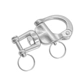 Maxbell Swivel Eye Snap Shackles Boat Stainless Steel Locking Rigging Spinnaker Fork Type