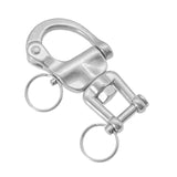 Maxbell Swivel Eye Snap Shackles Boat Stainless Steel Locking Rigging Spinnaker Fork Type
