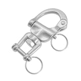Maxbell Swivel Eye Snap Shackles Boat Stainless Steel Locking Rigging Spinnaker Fork Type