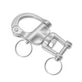 Maxbell Swivel Eye Snap Shackles Boat Stainless Steel Locking Rigging Spinnaker Fork Type