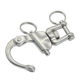 Maxbell Swivel Eye Snap Shackles Boat Stainless Steel Locking Rigging Spinnaker Fork Type