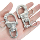 Maxbell Swivel Eye Snap Shackles Boat Stainless Steel Locking Rigging Spinnaker Rings Type