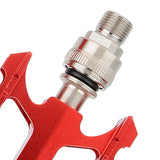 Maxbell 2Pcs Aluminum Body Folding Bike Pedals Road Bike Platform Cycle Replacement Red