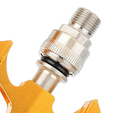 Maxbell 2Pcs Aluminum Body Folding Bike Pedals Road Bike Platform Cycle Replacement Gold