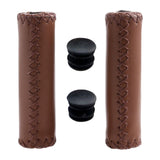 Maxbell 1 Pair Bike Handlebar Grips Tube Shockproof PU Leather for Bike Outdoor