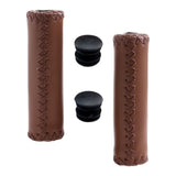 Maxbell 1 Pair Bike Handlebar Grips Tube Shockproof PU Leather for Bike Outdoor