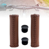 Maxbell 1 Pair Bike Handlebar Grips Tube Shockproof PU Leather for Bike Outdoor