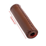 Maxbell 1 Pair Bike Handlebar Grips Tube Shockproof PU Leather for Bike Outdoor