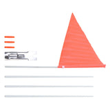 Maxbell Bike Safety Flag with Mounting Bracket Adjustable with Pole for Kids Cycling