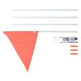 Maxbell Bike Safety Flag with Mounting Bracket Adjustable with Pole for Kids Cycling