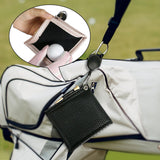 Maxbell PU Golf Ball Cleaning Towels Golf Club Head Wiping Cloth for Exercise Sports Black