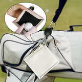 Maxbell PU Golf Ball Cleaning Towels Golf Club Head Wiping Cloth for Exercise Sports White