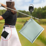 Maxbell PU Golf Ball Cleaning Towels Golf Club Head Wiping Cloth for Exercise Sports Light Blue