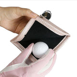 Maxbell PU Golf Ball Cleaning Towels Golf Club Head Wiping Cloth for Exercise Sports Pink