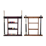 Maxbell Wall Mounting Billiard Pool Stick Holder Professional Game Room Portable Wood