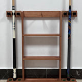 Maxbell Wall Mounting Billiard Pool Stick Holder Professional Game Room Portable Wood